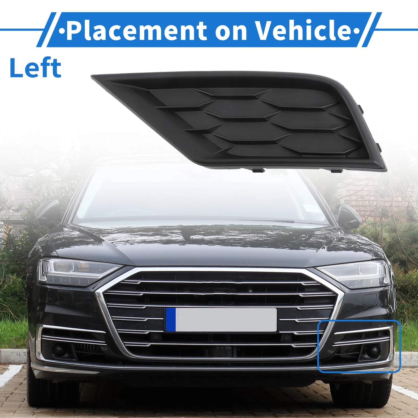 1 Pc Fog Light Grill for VW Tiguan (2018–2021) No.5NN8536659B9