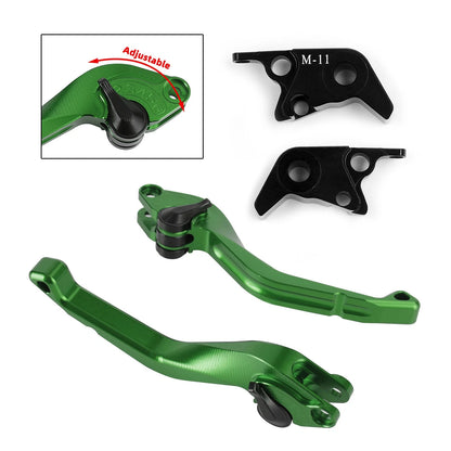 Long Clutch Brake Levers for Kawasaki ZX-6, ZZR600, ZR750, ZX9R (1995–2009) - Blue