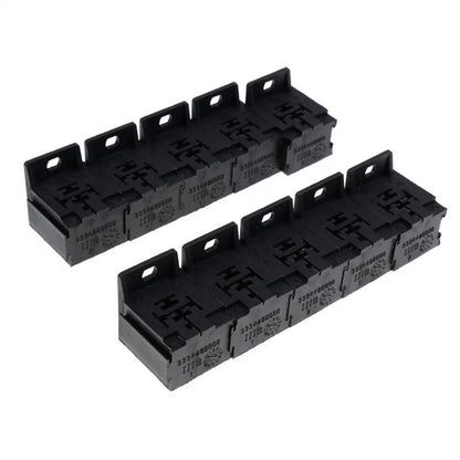 10 x 12V/24V 30A-80A 5 Pin Relay Socket Holder Block w/ 50 Terminals AU