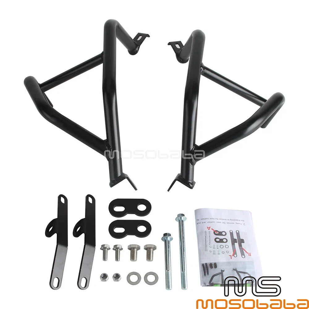 Black Engine Guard Crash Bar Protector for Kawasaki Ninja 250 400 (2018)