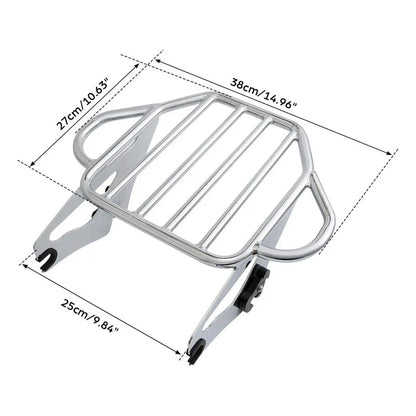Sissy Bar Luggage Rack Backrest for Harley Touring (2009-2013) Chrome
