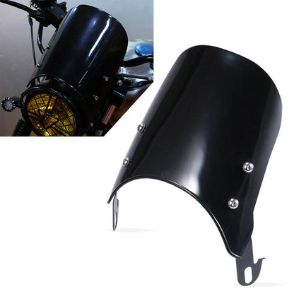 5-7" Headlight Windscreen Fairing w/Bracket for Suzuki & Yamaha