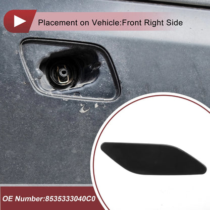 Front Right Washer Nozzle Cover Cap for Lexus ES300h (2019–2022) Black