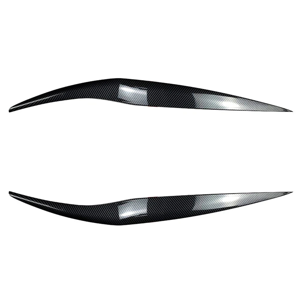 Carbon Fiber Front Headlight Eyebrow Cover Trim for Ford Fiesta (2013-2017)
