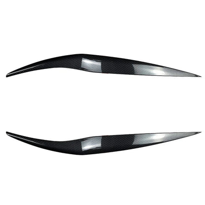 Carbon Fiber Front Headlight Eyebrow Cover Trim for Ford Fiesta (2013-2017)