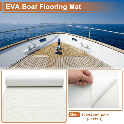 Self-Adhesive Boat Flooring Strip for Various Models (48" L x 17" W)
