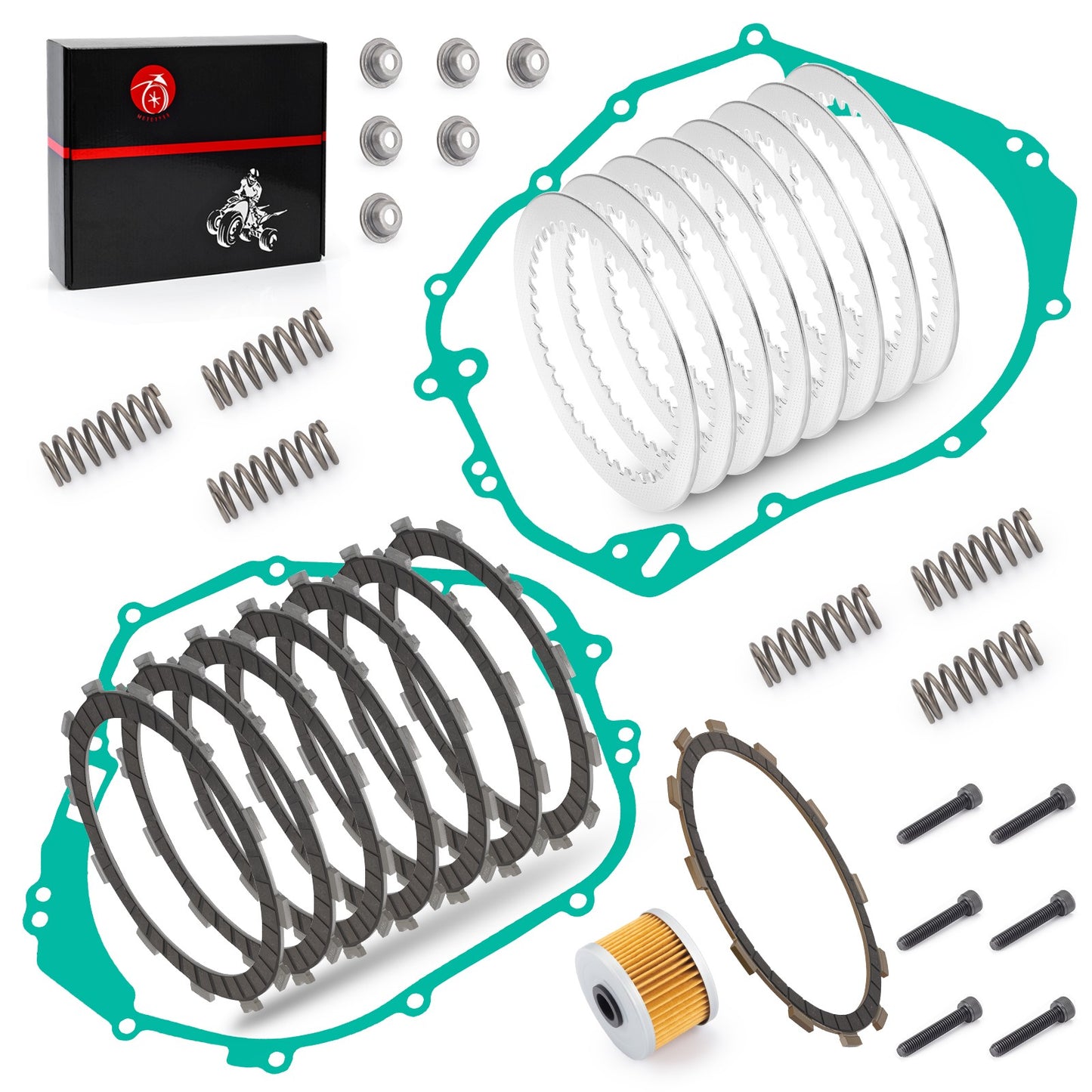 Clutch Plates Kit with Oil Filter for Polaris Predator 500 (2003–2007)