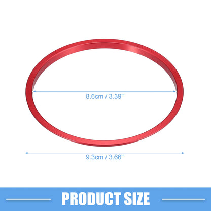 Set of 4 AC Vent Ring Cover Trim for Toyota Tacoma (2016–2024) Aluminum Red