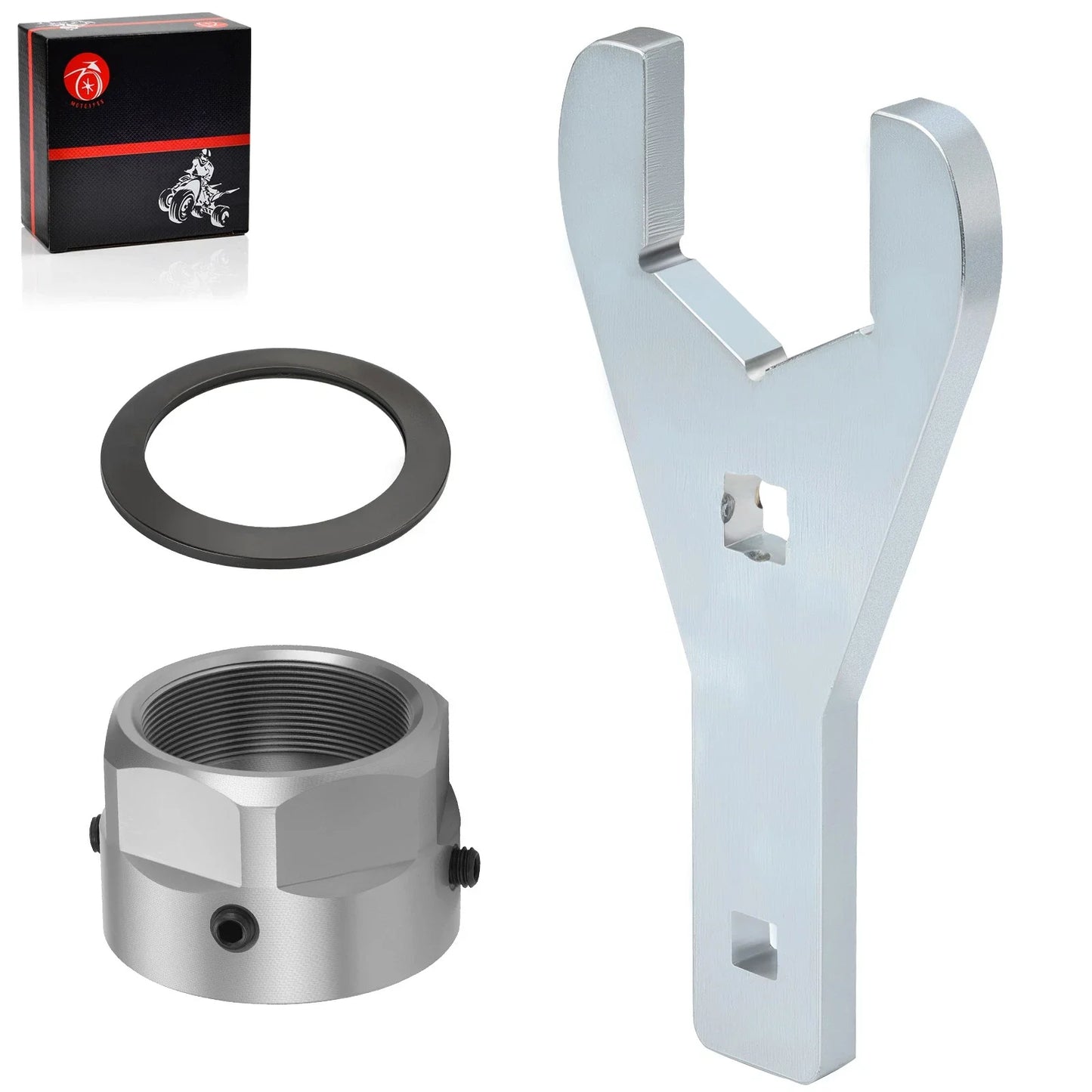 Axle Nut Wrench Tool 46mm&Axle Lock Nut for Yamaha YFZ450R YFZ450X (2009–2014)