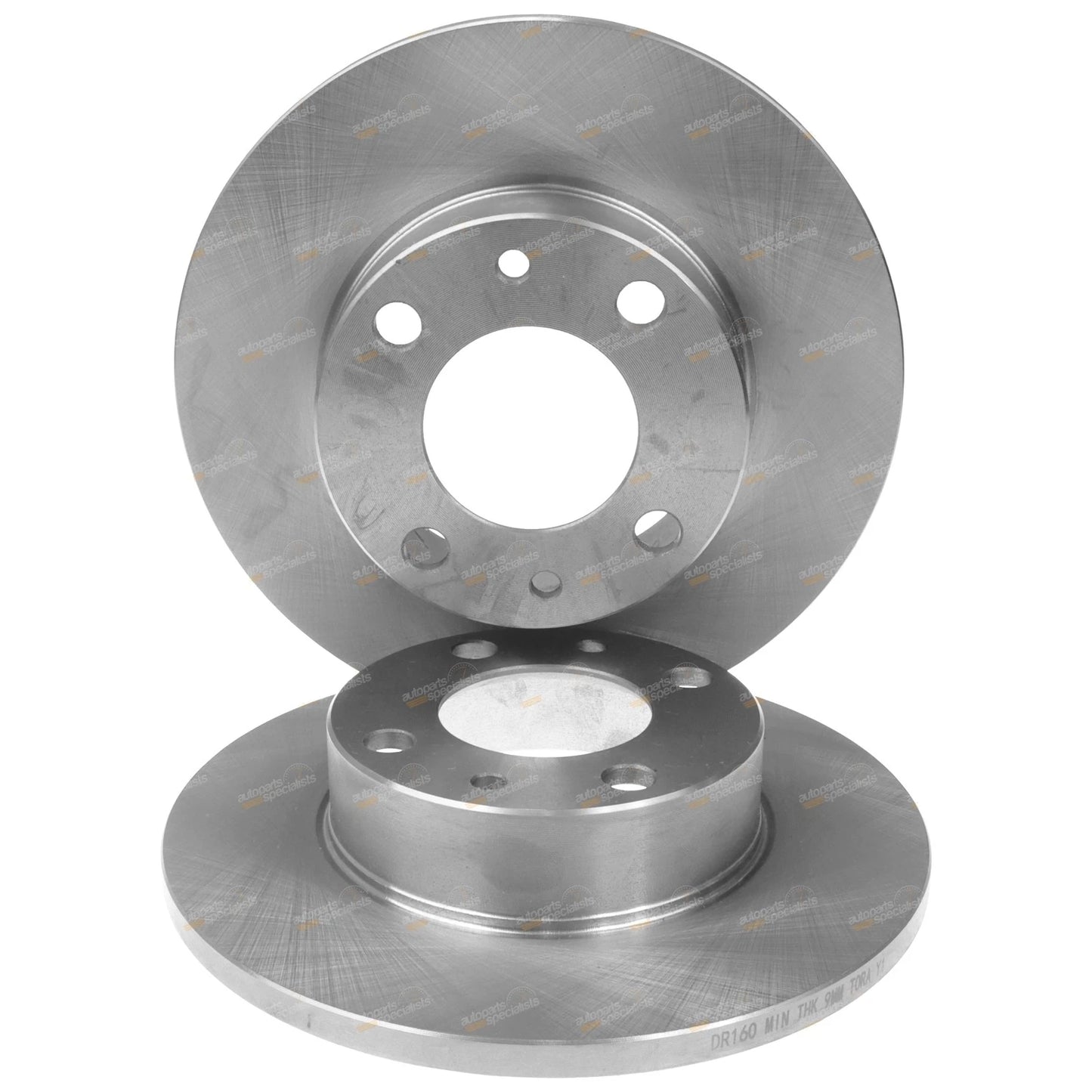 2 Front Disc Brake Rotors for Fiat Regata (1982–1989)