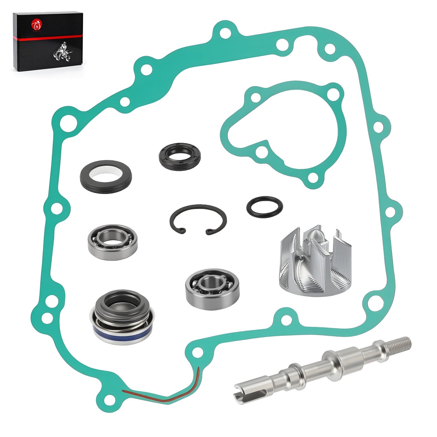 Water Pump Impeller Shaft Bearing Gasket for Kawasaki Brute Force 300 (2012–2024)
