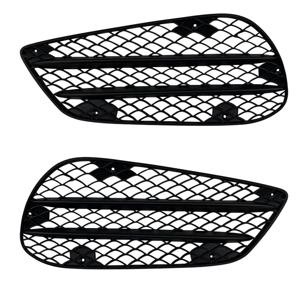 1 Pair Black Front Air Vent Trim for Benz E-Class W212 (2013-2015)