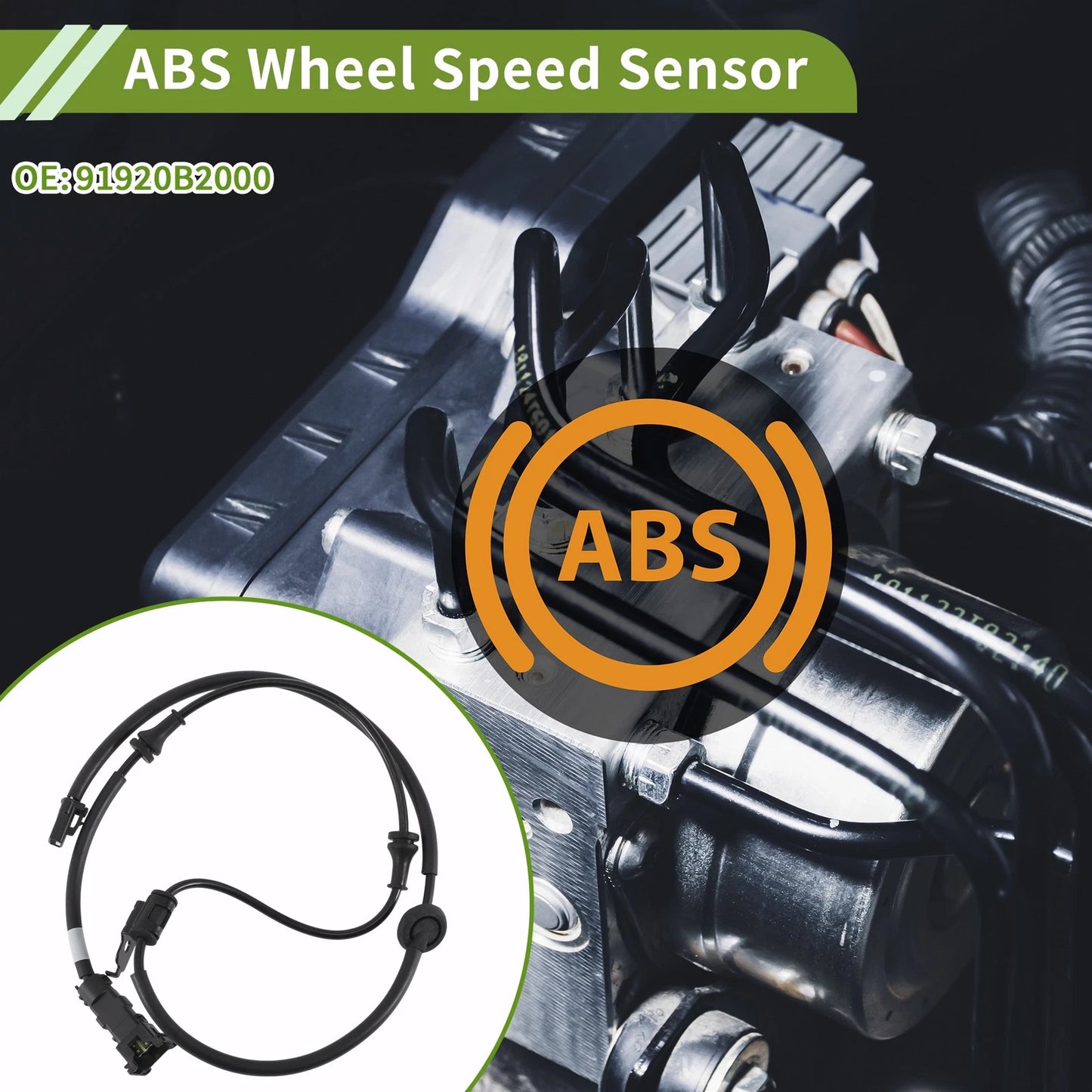 ABS Wheel Speed Sensor No. 91920B2000 for Kia Soul (2014–2019)