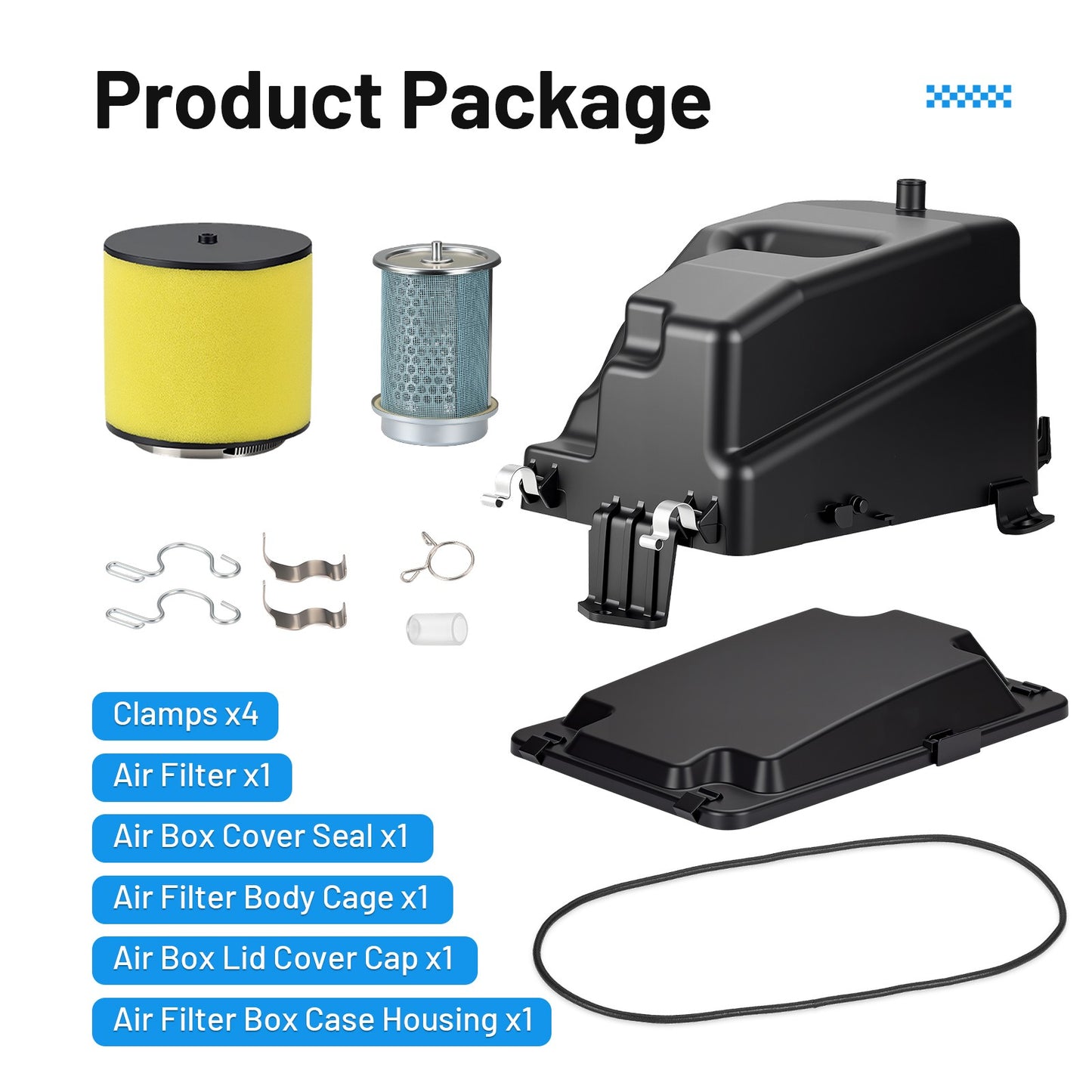 Air Filter Guide Box Cover Kit for Honda TRX400X Sportrax (2004–2009)