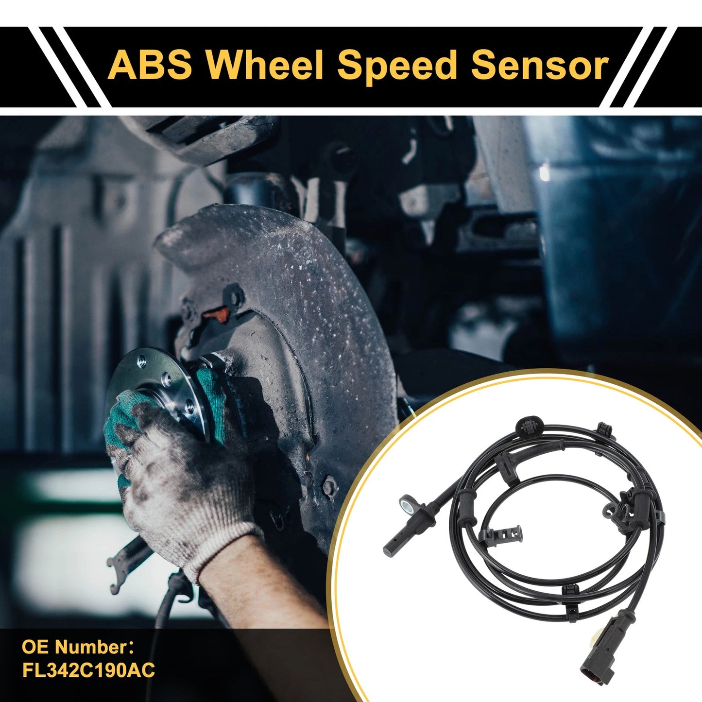 ABS Wheel Speed Sensor No.FL342C190AC for Ford Mustang (2015–2020)