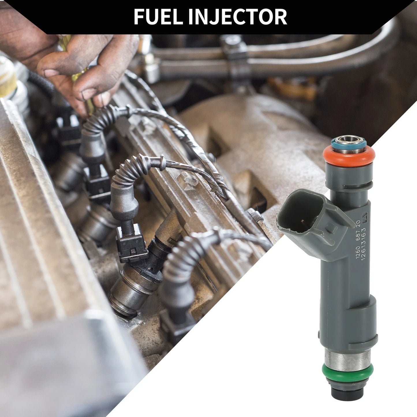 Fuel Injector No.12613163 for Chevrolet Malibu (2008–2012) 2.4L Gray