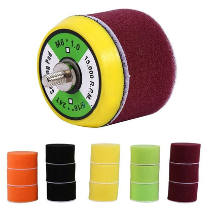 16pcs Round Sponge Waxing Polishing Pads for Car