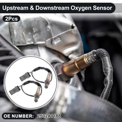 2X Upstream Downstream Oxygen Sensor for Chevrolet Cruze L4 1.4L (2011–2016) No. 250241188