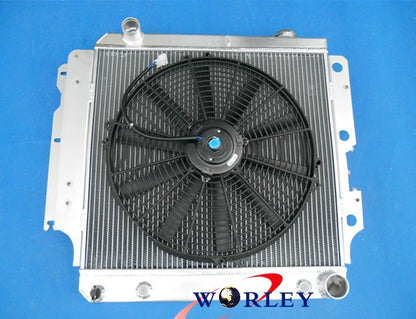 Aluminum Radiator with Fan for Jeep Wrangler YJ/TJ (1987–2006)