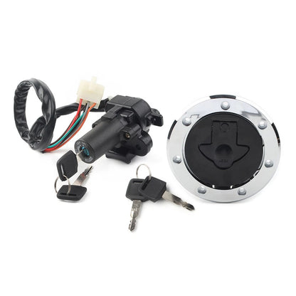 Fuel Gas Cap Ignition Switch Lock Set for Kawasaki Ninja ZX6R (2000–2002) ZX7R ZX9R