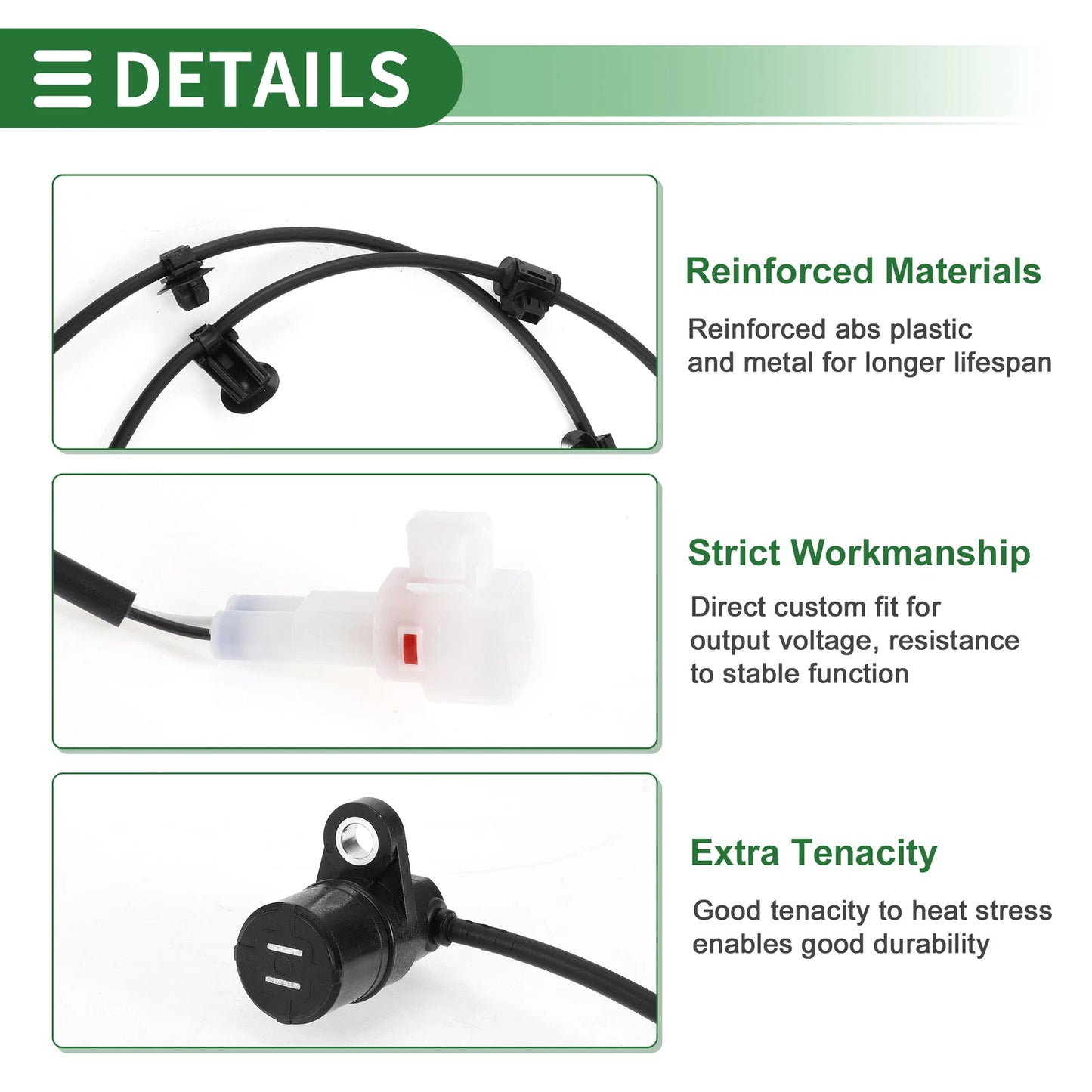 ABS Wheel Speed Sensor No. 895450K050 for Toyota Fortuner (2015–2023)