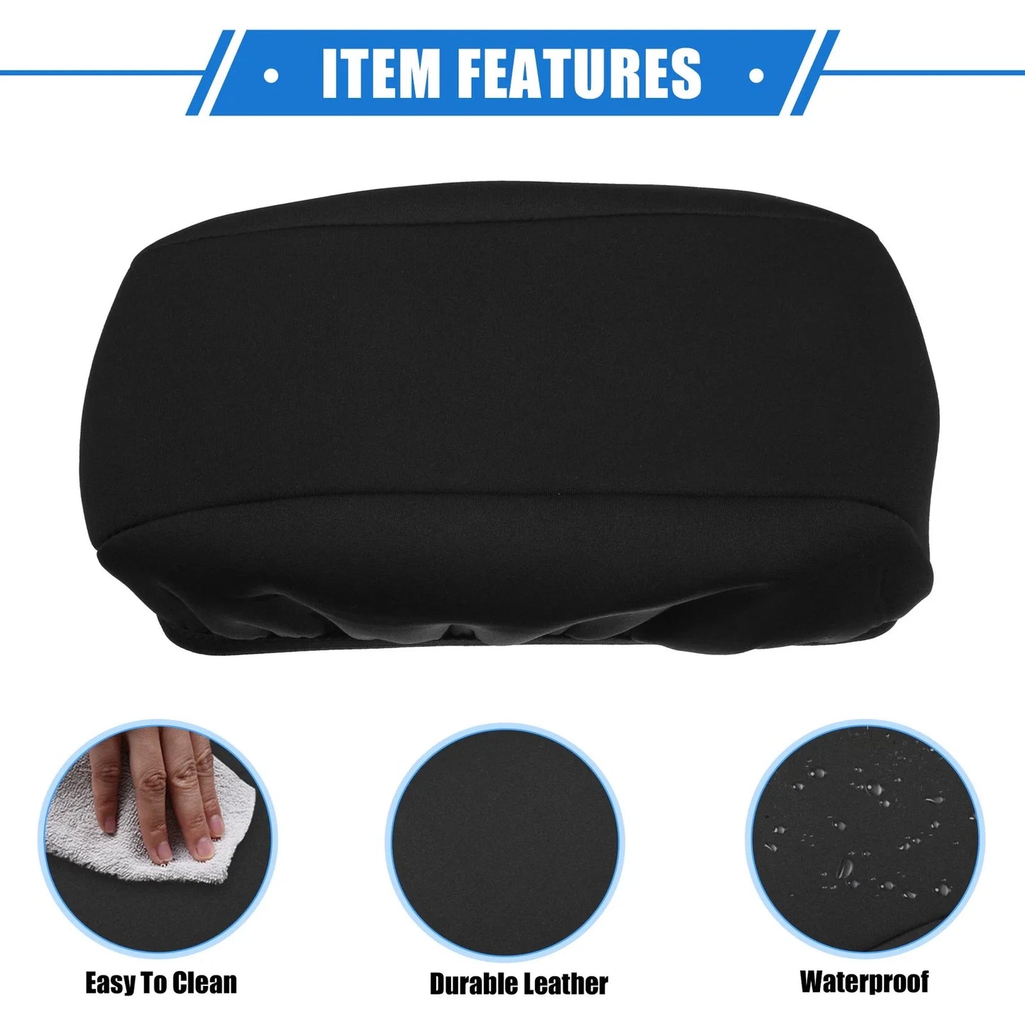 Armrest Protector Cover Pad for Chevy Cruze 2017-2019 Neoprene Black