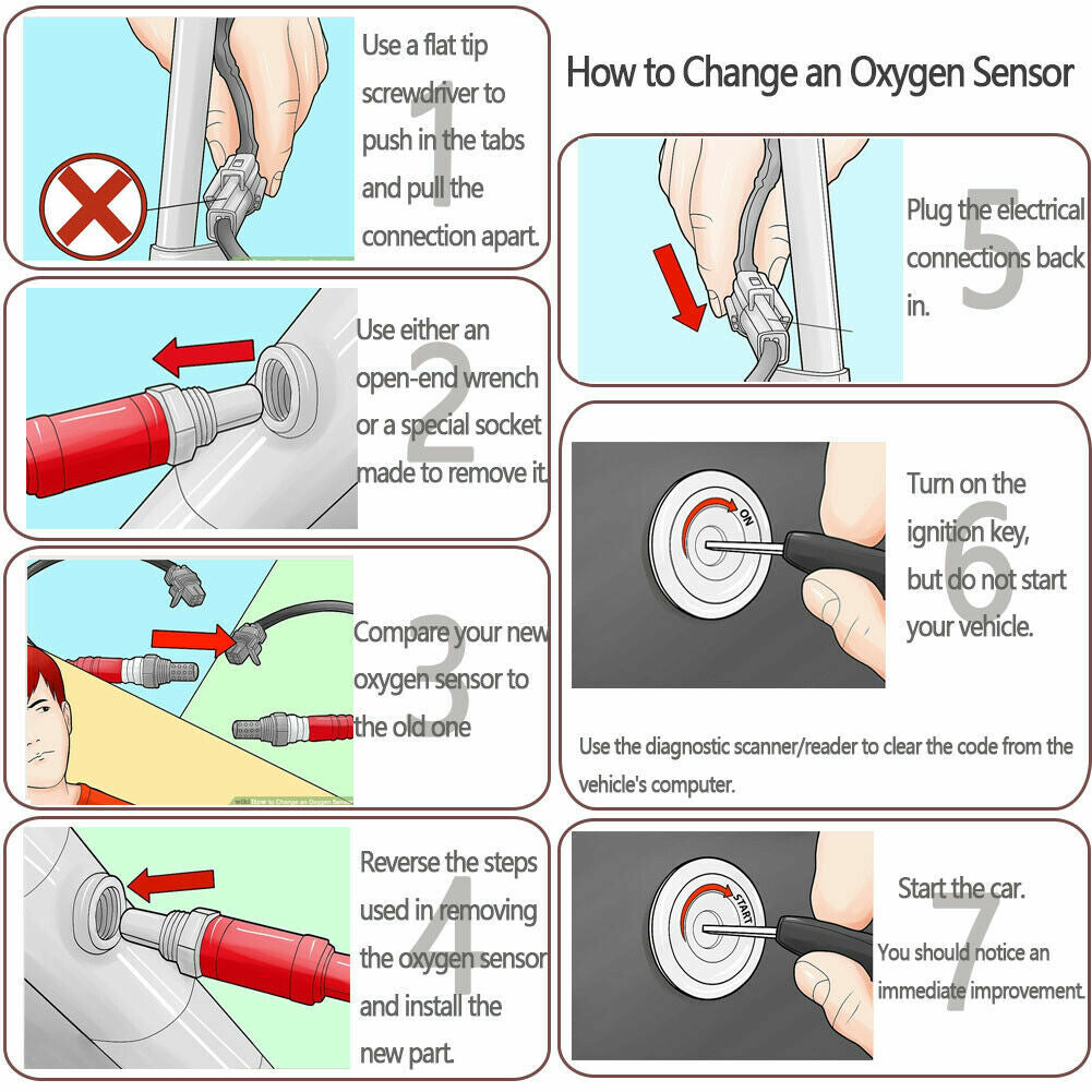 Set of 2 Oxygen Sensors for Honda Civic L4 1.8L (2007–2011)