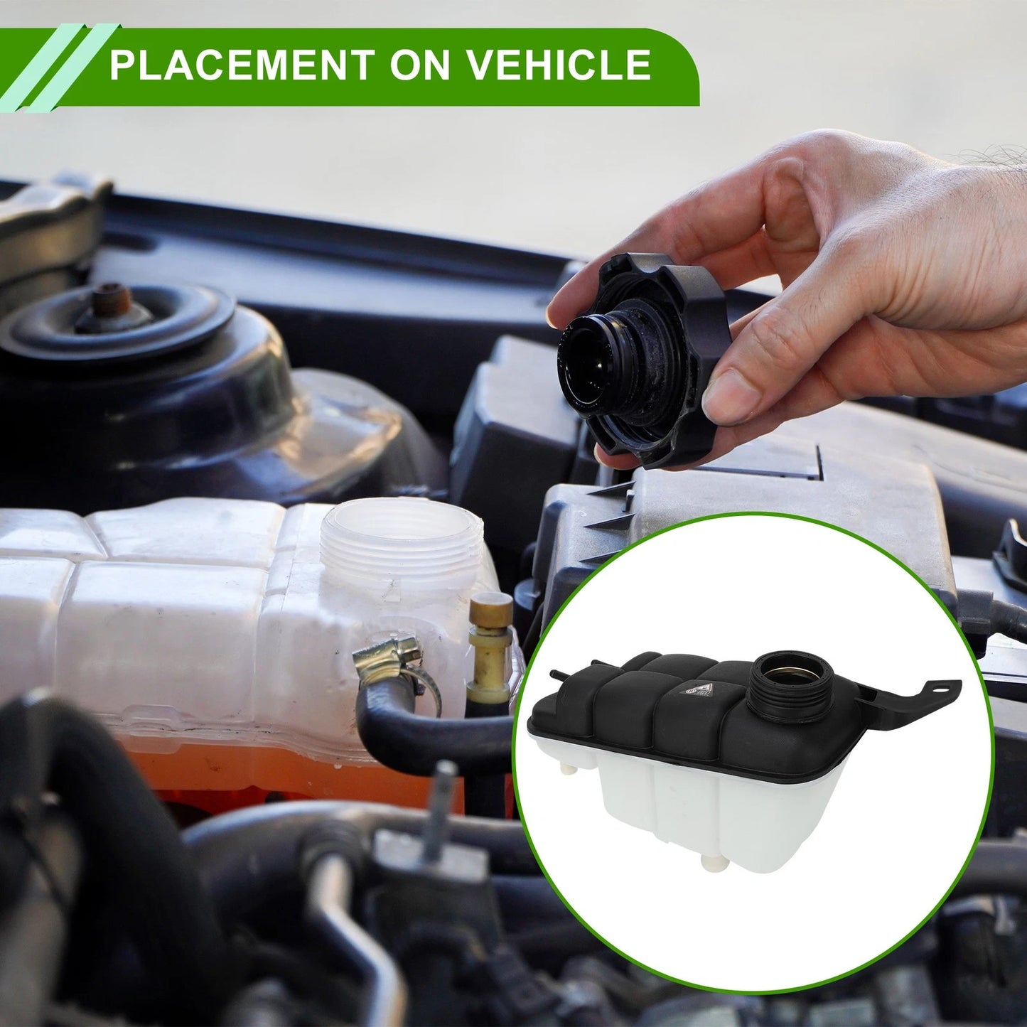 Coolant Expansion Overflow Tank No. 2205000149 for Mercedes CL55 AMG (2003–2011)