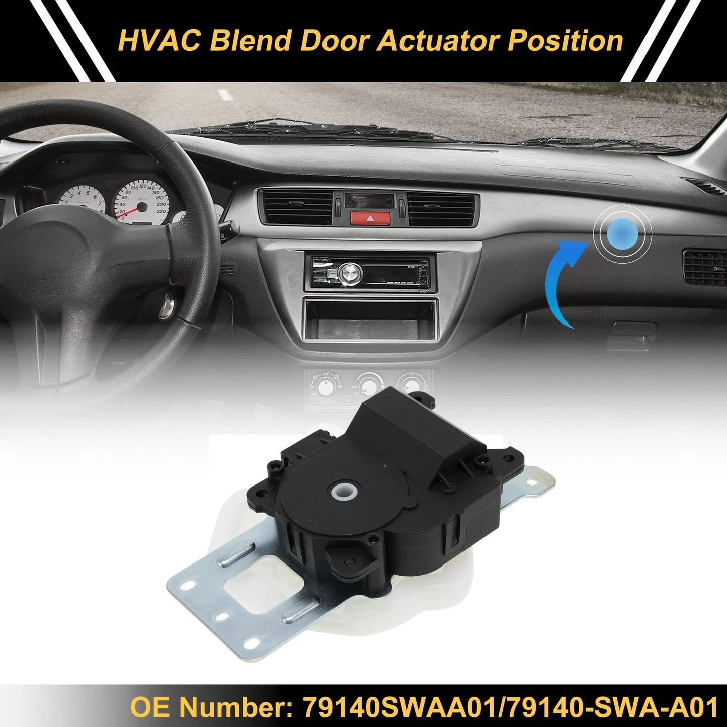 HVAC Heater Blend Door Actuator for Honda CR-V (2007–2011) No. 79140SWAA01