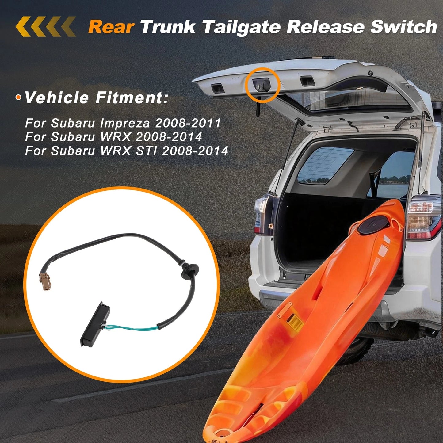 Tailgate Trunk Release Switch for Subaru Impreza (2008–2011) No. 63270F0G01