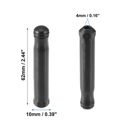 2pcs Door Lock Rod Knob Black for Honda Civic Si (2002–2005) No.72137-SP0-003ZA