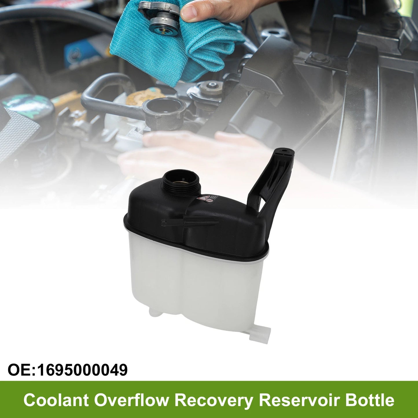 Coolant Expansion Recovery Overflow Tank No.1695000049 for Mercedes-Benz W169 (2005–2012)