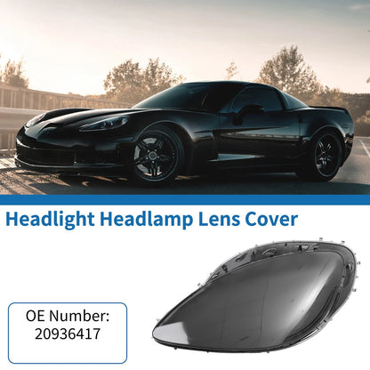 1 Pc Headlight Lens Cover for Chevy Corvette C6 (2005–2013) Smoked