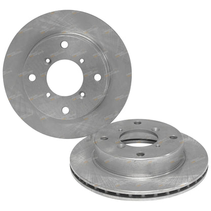 Front Brake Rotor + Disc Pads Set for Suzuki Alto SH410 (1995 - 1999)