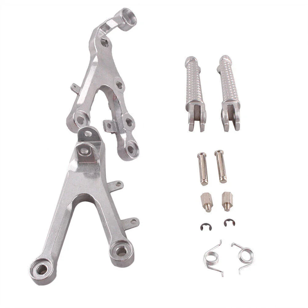 Front Footpegs Footrests Brackets Set for Yamaha YZF R6 (2006-2011)