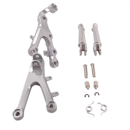 Front Footpegs Footrests Brackets Set for Yamaha YZF R6 (2006-2011)