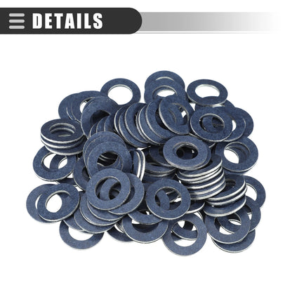 100 Pcs Oil Drain Plug Gaskets for Scion TC (2005–2016) No. 90430-12028 Blue