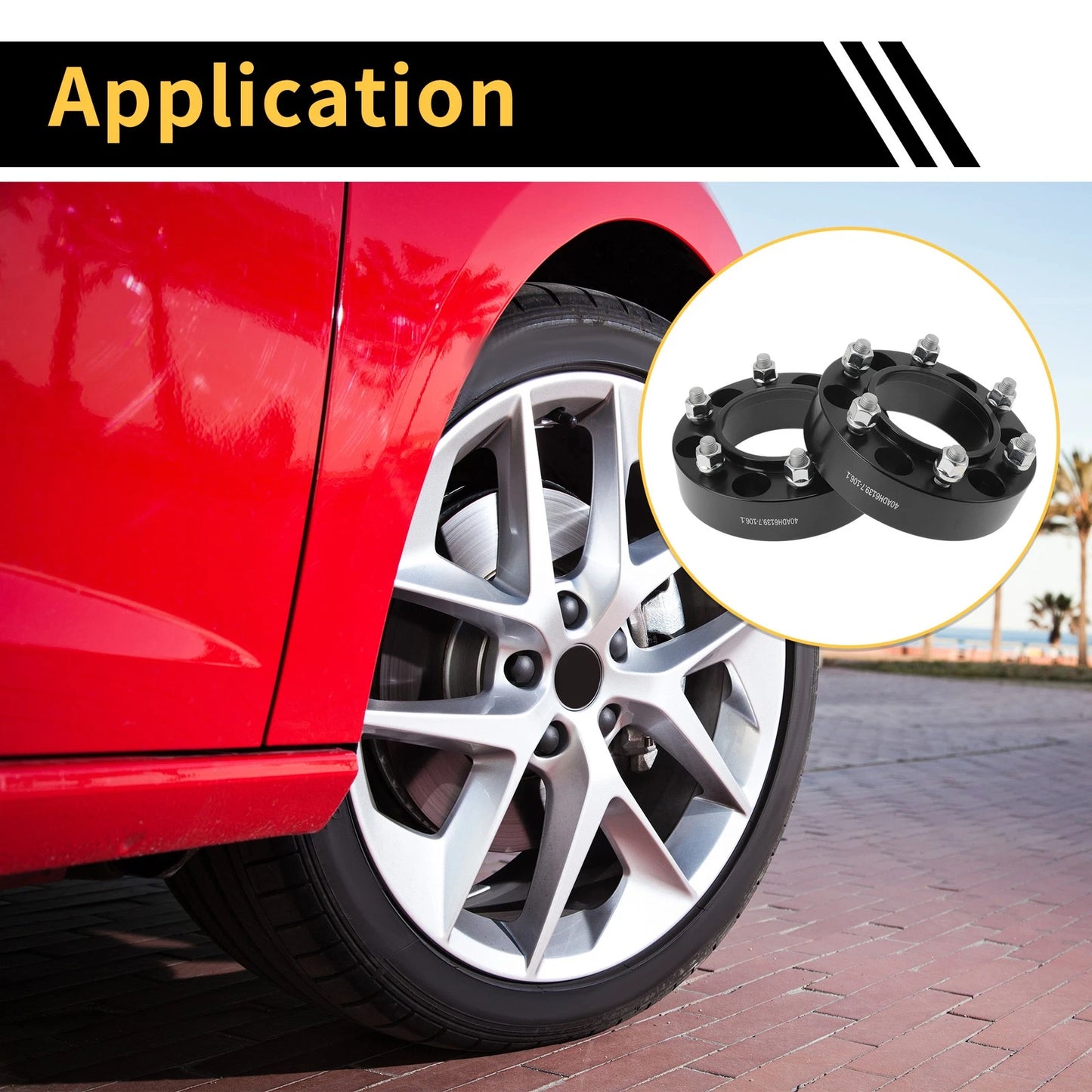 2X Wheel Spacers 6x139.7mm M12x1.5 for Toyota 4Runner (1989–2023)