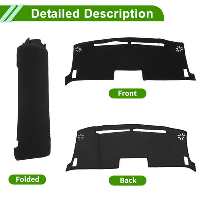 Dashboard Cover for Nissan Moco MG33S (2012–2018) Black Anti-Slip