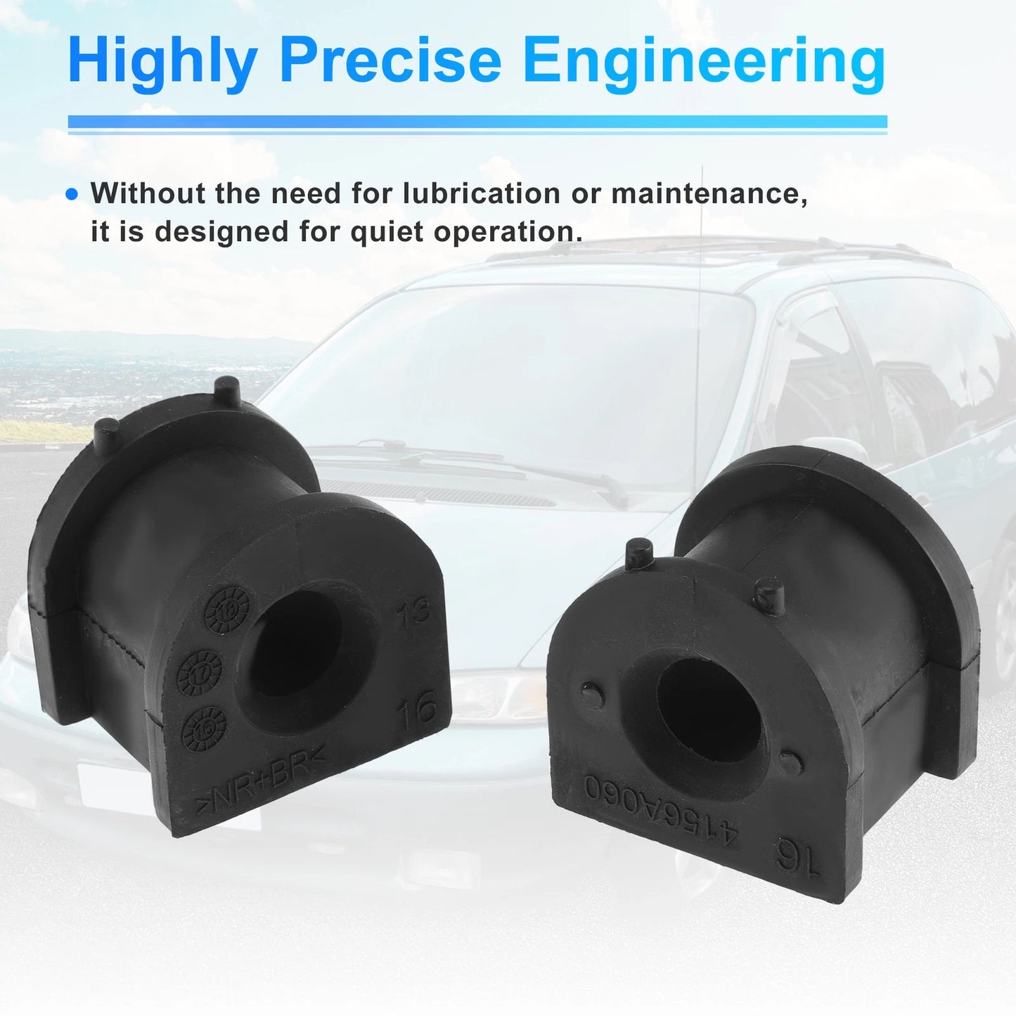 2X Stabilizer Sway Bar Bushing Kit 4156A085 for Mitsubishi Outlander Sport (2011–2021)