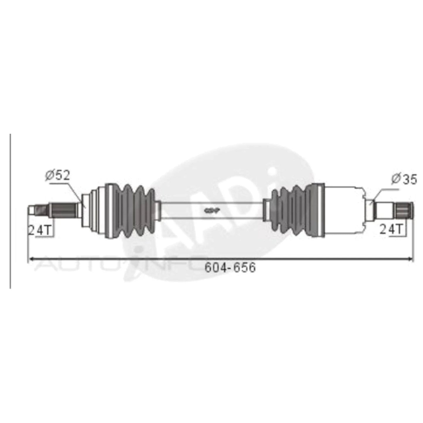 LH CV Shaft for Mazda 121 DW 4cyl 1.3L B3 (1996-2000)