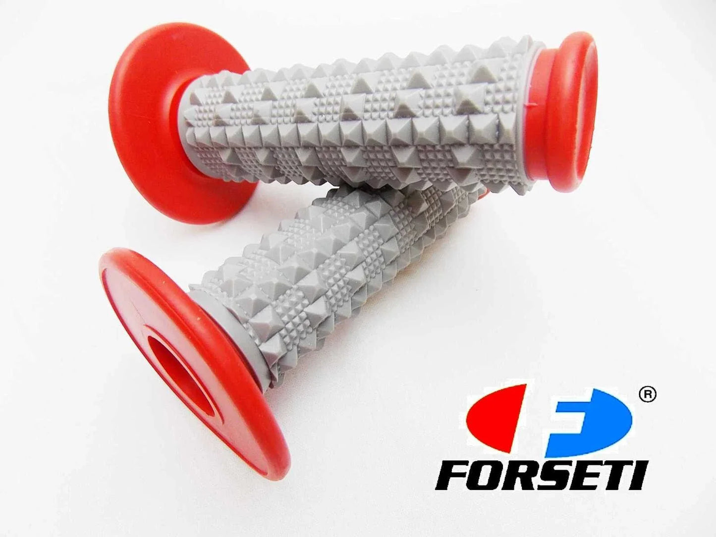 Red Grey Diamond Top Handlebar Grip Set for Yamaha YZ250F
