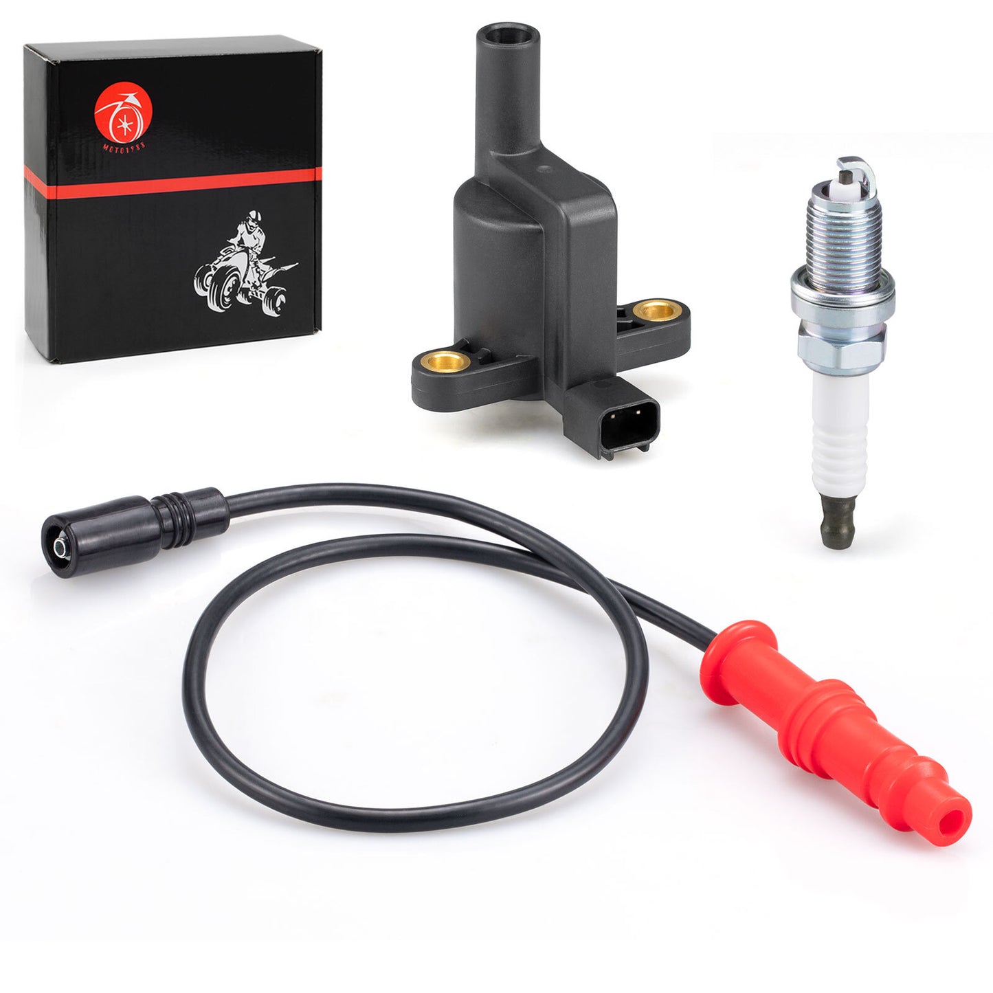 Ignition Coil Spark Plug Kit for Polaris Sportsman XP 550 EPS (2009)