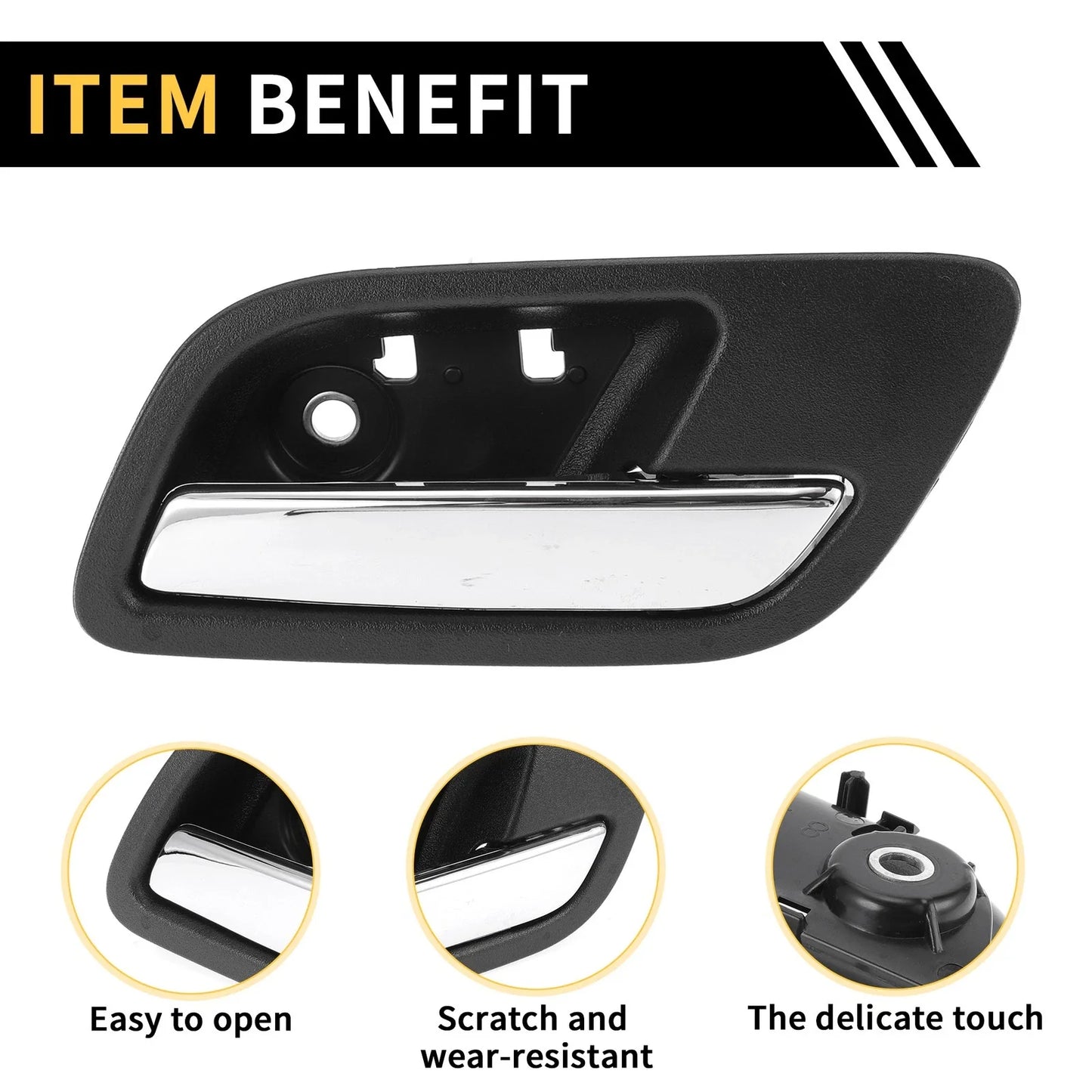 Rear Right Interior Door Handle for Chevrolet Silverado 2500 HD (2007-2014)