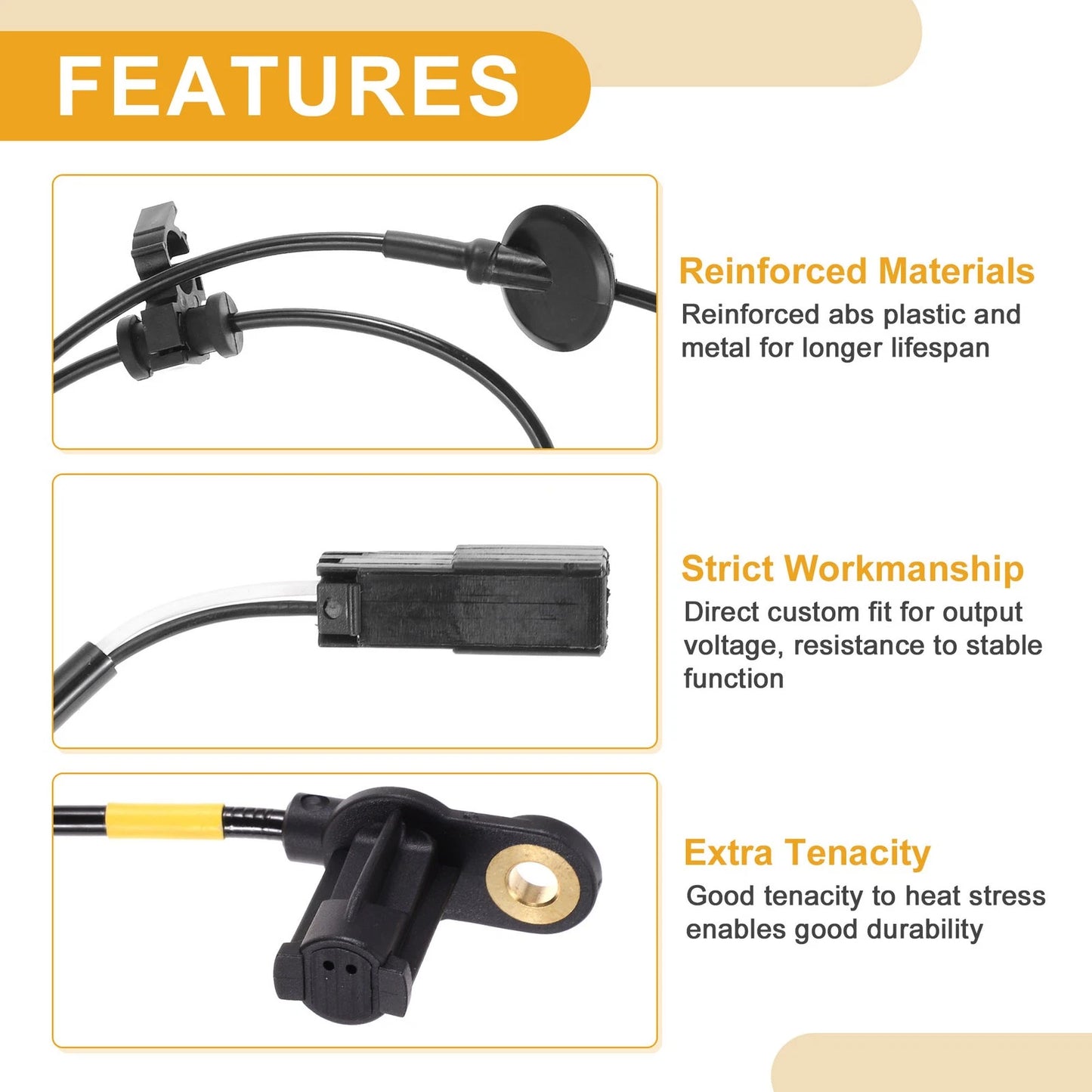 ABS Wheel Speed Sensor No.AL8Z2C190A for Ford Escape (2010–2012) Rear Right