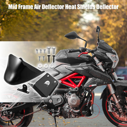 Set of 1 Lower Spoiler Chin Fairing for Harley Davidson (Gloss Black)