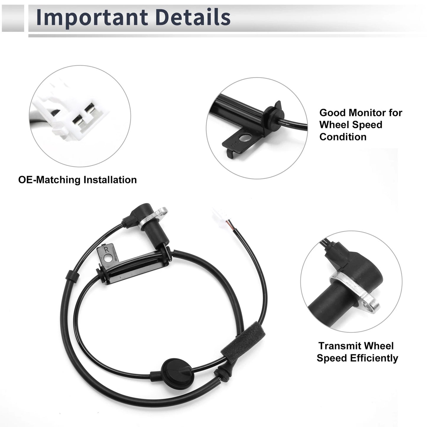 ABS Wheel Speed Sensor No. 9566026000 for Hyundai Santa Fe (2001–2006)