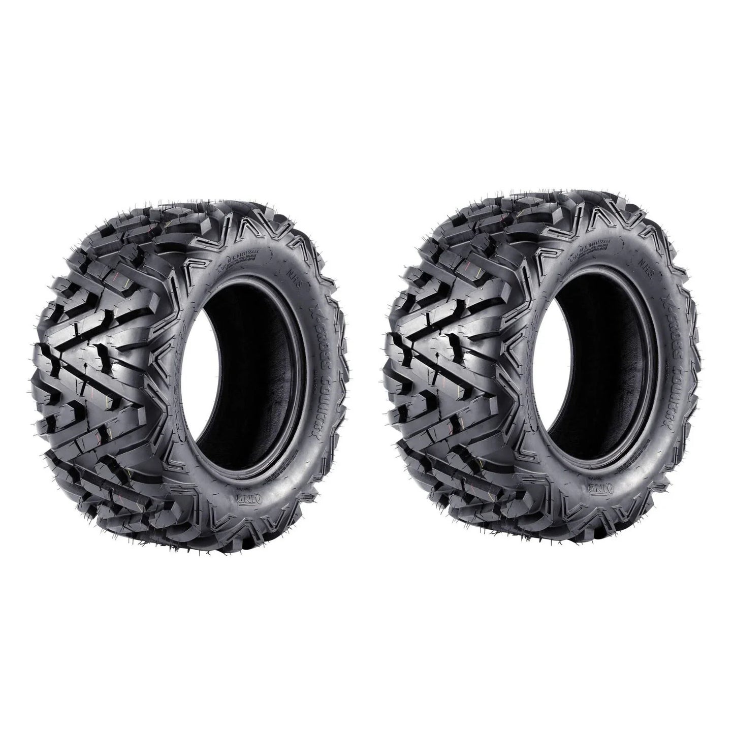 QIND Rear 25x10-12 Tyres for ATV, Mower, Buggy, Go Kart