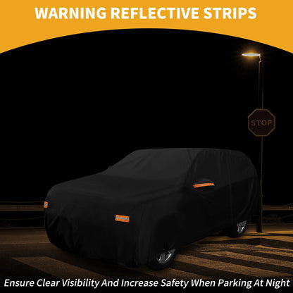 Waterproof Car Cover for Toyota Sequoia (190T-PU, Black)