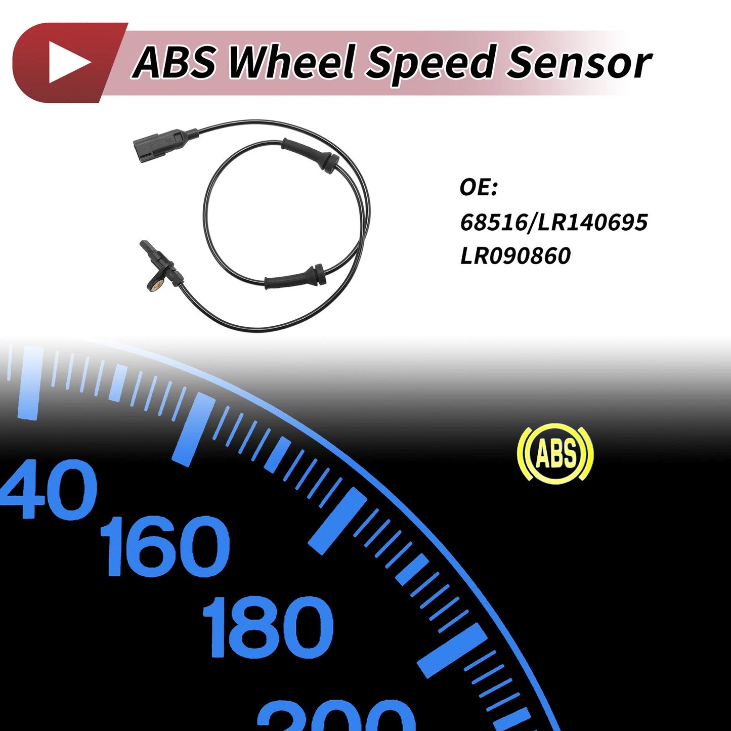ABS Wheel Speed Sensor No. 68516 for Land Rover Range Rover Velar (2018–2023)